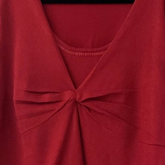 VINTAGE  RED SHIMMER TOP PLUS LIKE NEW - Picture 5 of 13